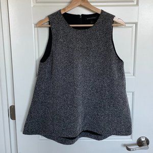 Banana Republic Gray Tweed Top - Size Small